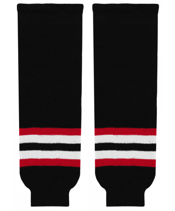 Athletic Knit (AK) HS630-936 2009 Ottawa Senators Third Black Knit Ice Hockey Socks - PSH Sports