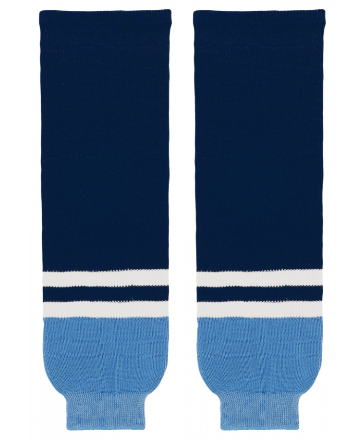 Athletic Knit (AK) HS630-665 2010 Florida Panthers Third Navy Knit Ice Hockey Socks - PSH Sports