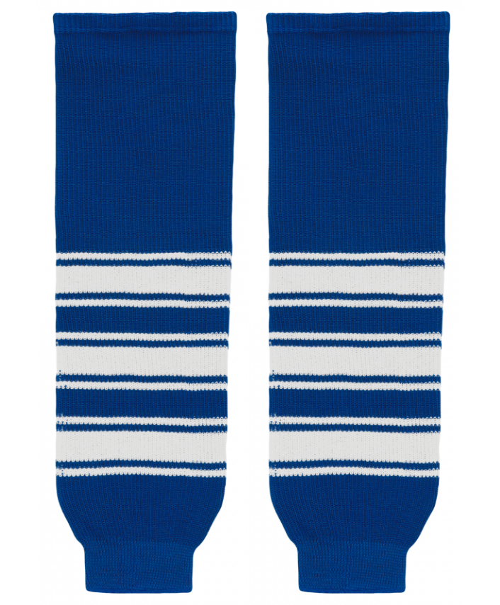 Athletic Knit (AK) HS630-504 New Toronto Maple Leafs Royal Blue Knit Ice Hockey Socks - PSH Sports