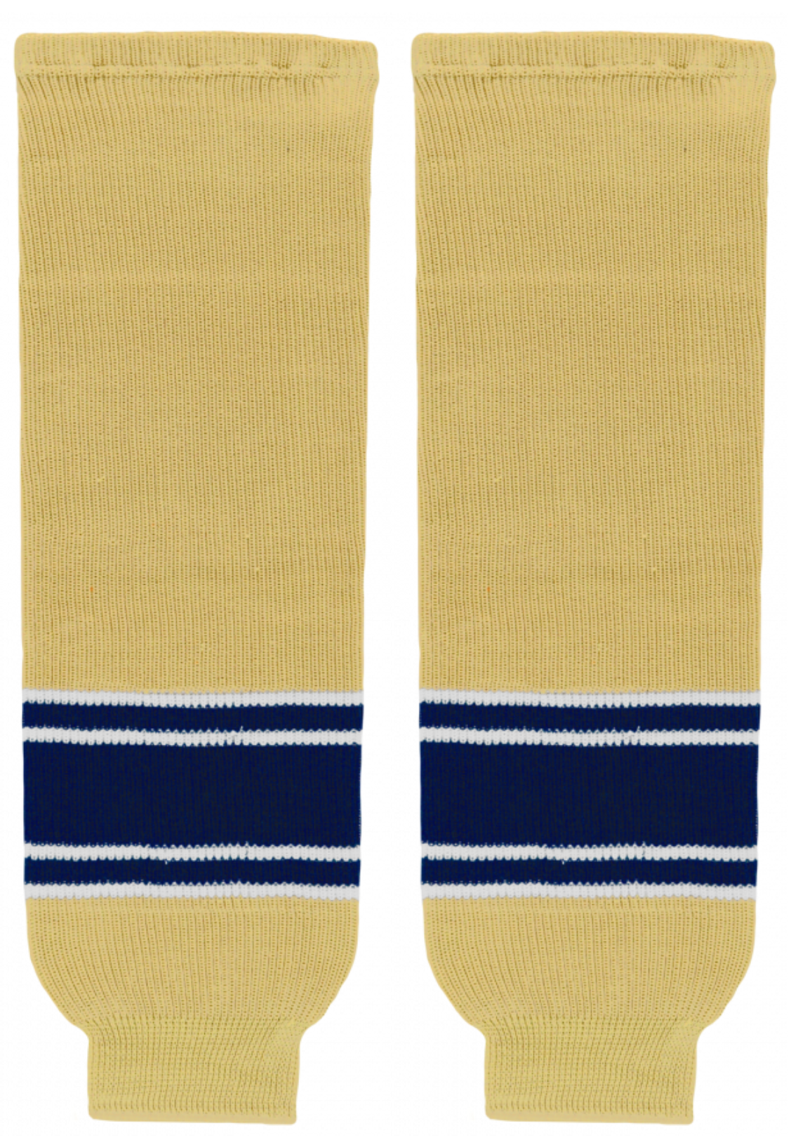 Athletic Knit (AK) HS630-522 University of Notre Dame Fighting Irish Vegas Gold Knit Ice Hockey Socks - PSH Sports