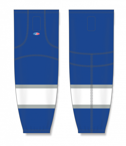 Athletic Knit (AK) HS2100-403 2016 Toronto Maple Leafs Third Royal Blue Mesh Ice Hockey Socks - PSH Sports