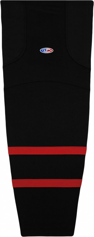Athletic Knit (AK) HS2100-700 2021 Ottawa Senators Black Mesh Ice Hockey Socks - PSH Sports