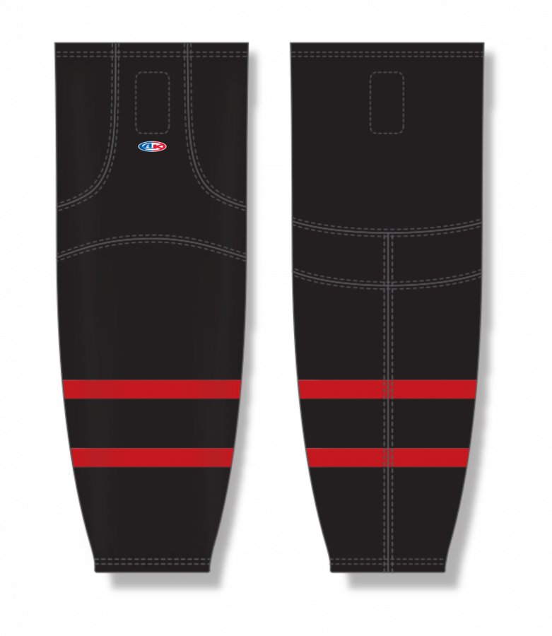 Athletic Knit (AK) HS2100-700 2021 Ottawa Senators Black Mesh Ice Hockey Socks - PSH Sports