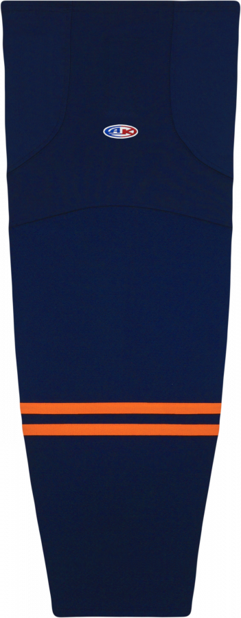 Athletic Knit (AK) HS2100-887 2019 Edmonton Oilers Third Navy Mesh Ice Hockey Socks - PSH Sports