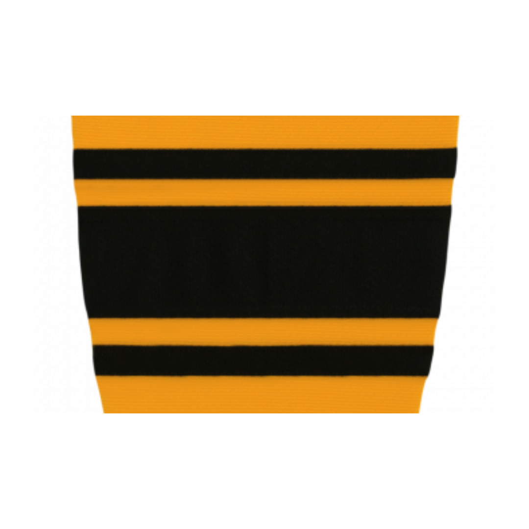 Athletic Knit (AK) HS2100-213 Gold/Black Mesh Ice Hockey Socks - PSH Sports