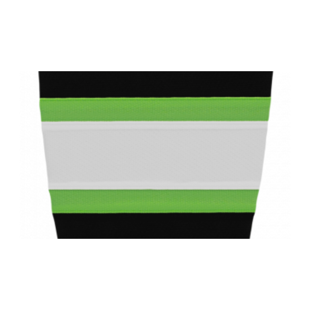 Athletic Knit (AK) HS2100-247 Black/Lime Green/White Mesh Ice Hockey Socks - PSH Sports