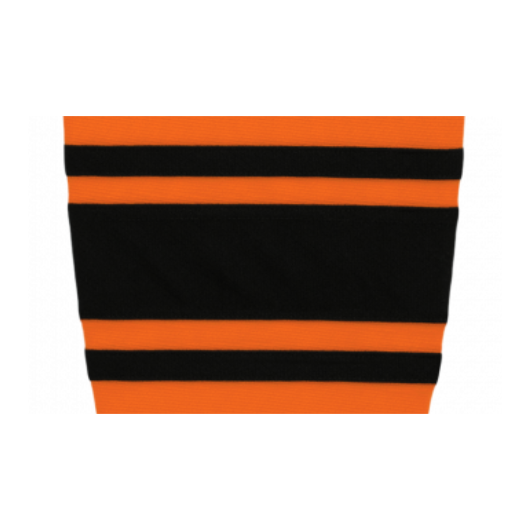 Athletic Knit (AK) HS2100-263 Orange/Black Mesh Ice Hockey Socks - PSH Sports