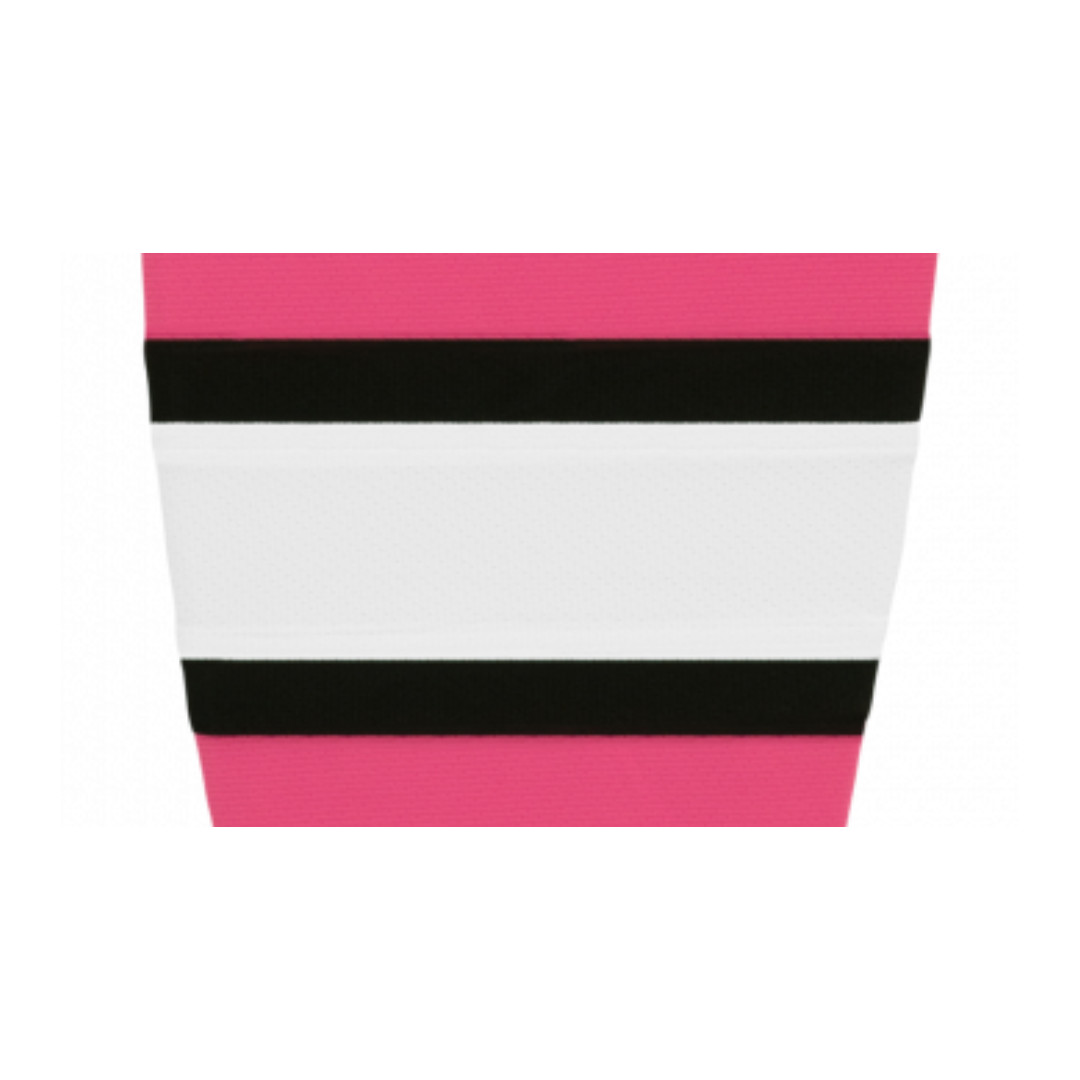 Athletic Knit (AK) HS2100-272 Pink/White/Black Mesh Ice Hockey Socks - PSH Sports