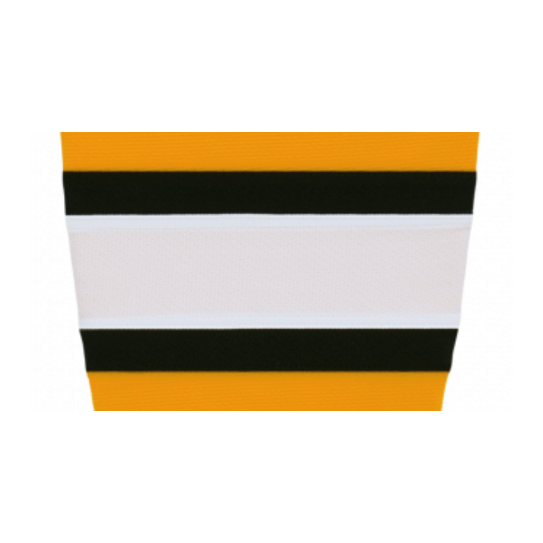 Athletic Knit (AK) HS2100-329 Gold/White/Black Mesh Ice Hockey Socks - PSH Sports