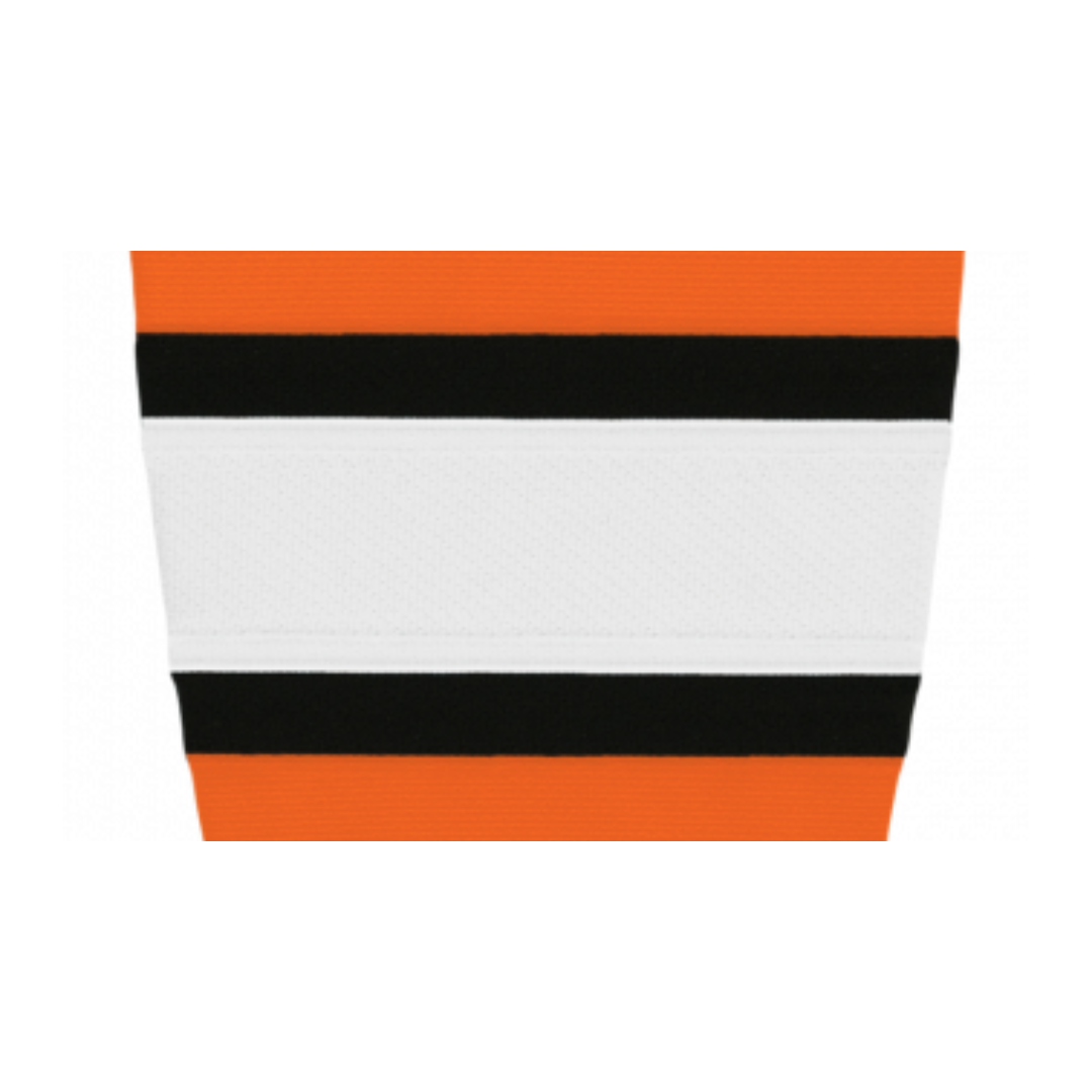 Athletic Knit (AK) HS2100-330 Orange/Black/White Mesh Ice Hockey Socks - PSH Sports