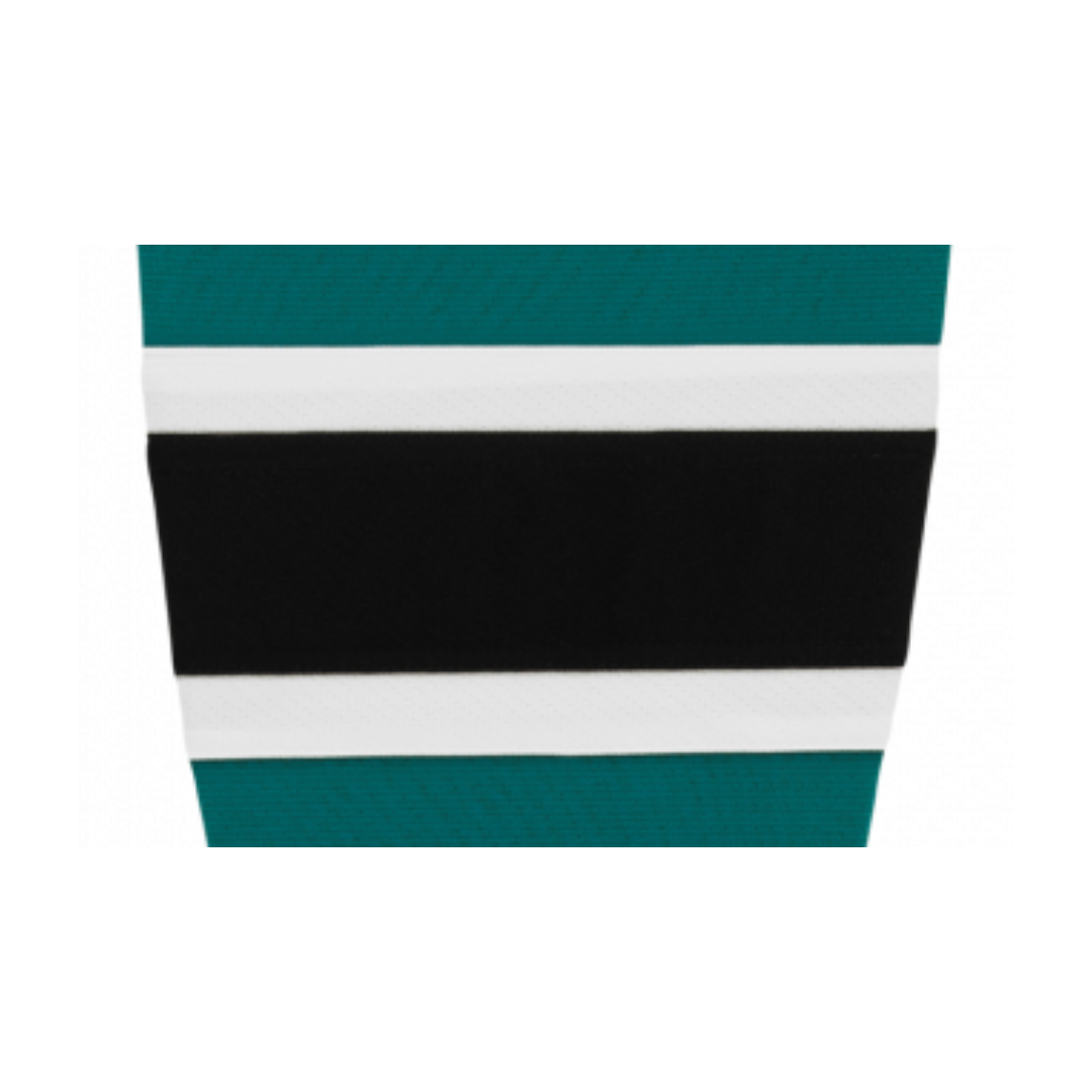 Athletic Knit (AK) HS2100-457 Pacific Teal/White/Black Mesh Ice Hockey Socks - PSH Sports