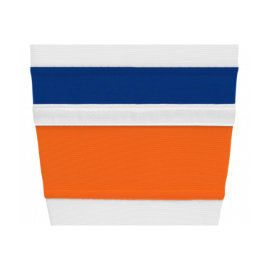 Athletic Knit (AK) HS2100-491 2010 New York Islanders White Mesh Ice Hockey Socks - PSH Sports