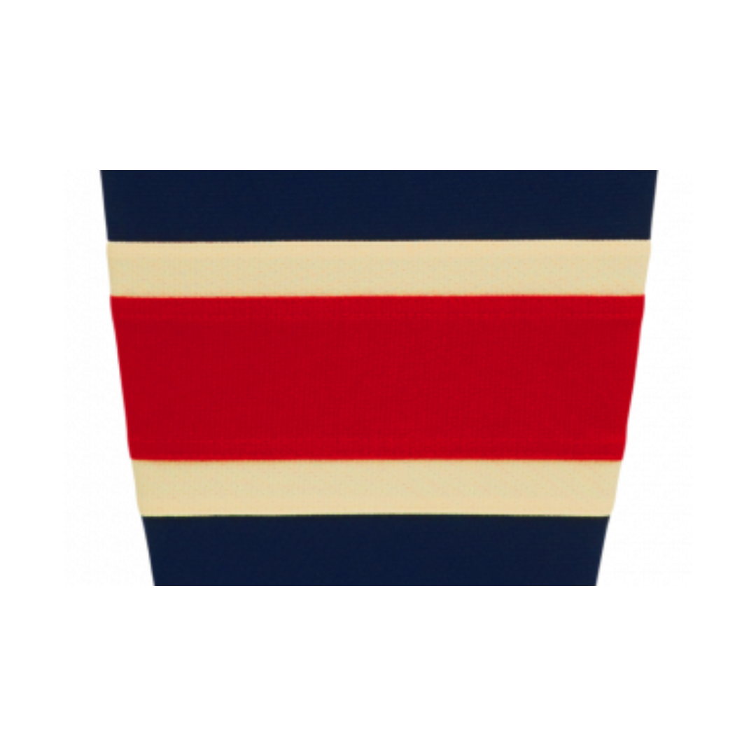 Athletic Knit (AK) HS2100-512 New York Rangers Heritage Navy Mesh Ice Hockey Socks - PSH Sports