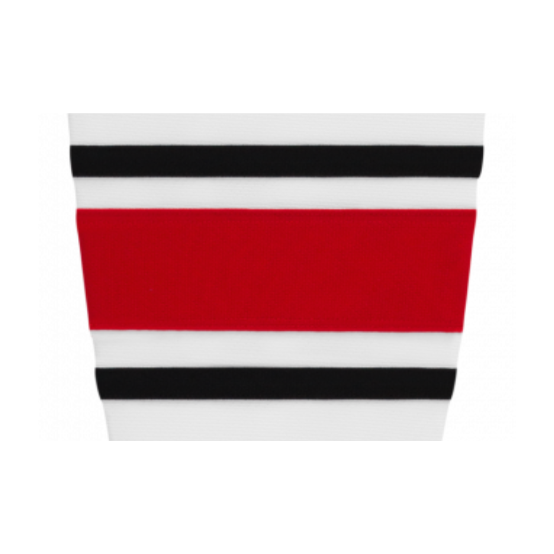 Athletic Knit (AK) HS2100-528 2013 Carolina Hurricanes White Mesh Ice Hockey Socks - PSH Sports