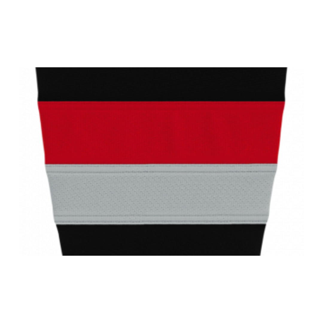 Athletic Knit (AK) HS2100-529 Carolina Hurricanes Third Black Mesh Ice Hockey Socks - PSH Sports