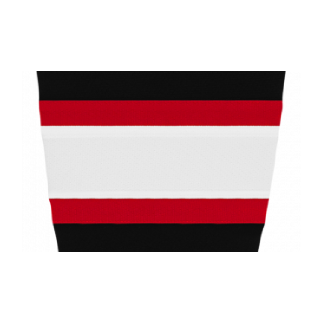 Athletic Knit (AK) HS2100-536 Ottawa Senators Black with White Stripe Mesh Ice Hockey Socks - PSH Sports