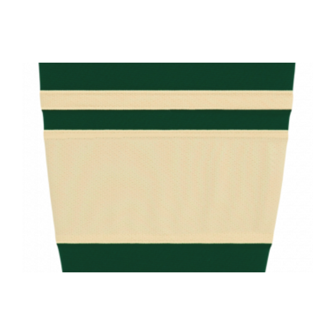 Athletic Knit (AK) HS2100-563 2009 Minnesota Wild Third Dark Green Mesh Ice Hockey Socks - PSH Sports