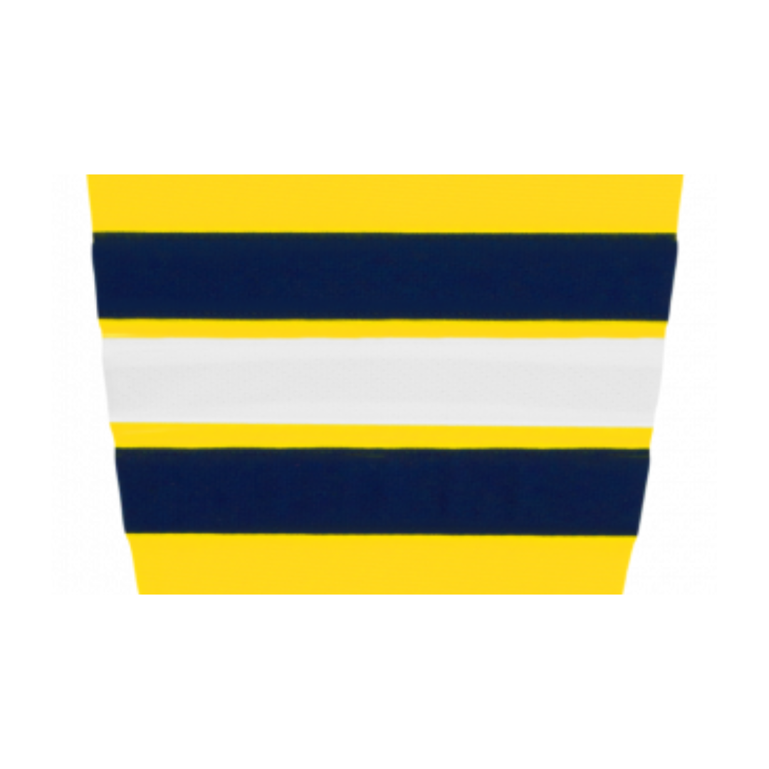 Athletic Knit (AK) HS2100-590 2011 University of Michigan Wolverines Maize Mesh Ice Hockey Socks - PSH Sports