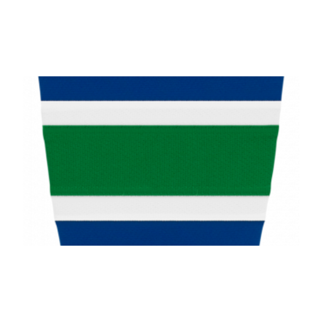 Athletic Knit (AK) HS2100-622 2004 Vancouver Canucks Royal Blue Mesh Ice Hockey Socks - PSH Sports