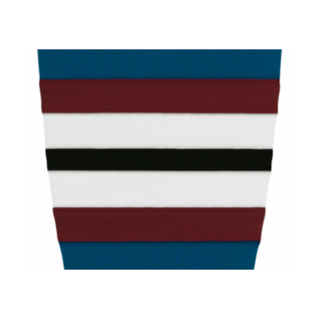 Athletic Knit (AK) HS2100-645 Colorado Avalanche Third Capital Blue Mesh Ice Hockey Socks - PSH Sports