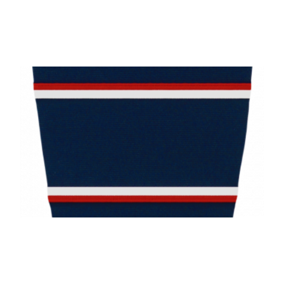 Athletic Knit (AK) HS2100-688 2017 Columbus Blue Jackets Navy Mesh Ice Hockey Socks - PSH Sports