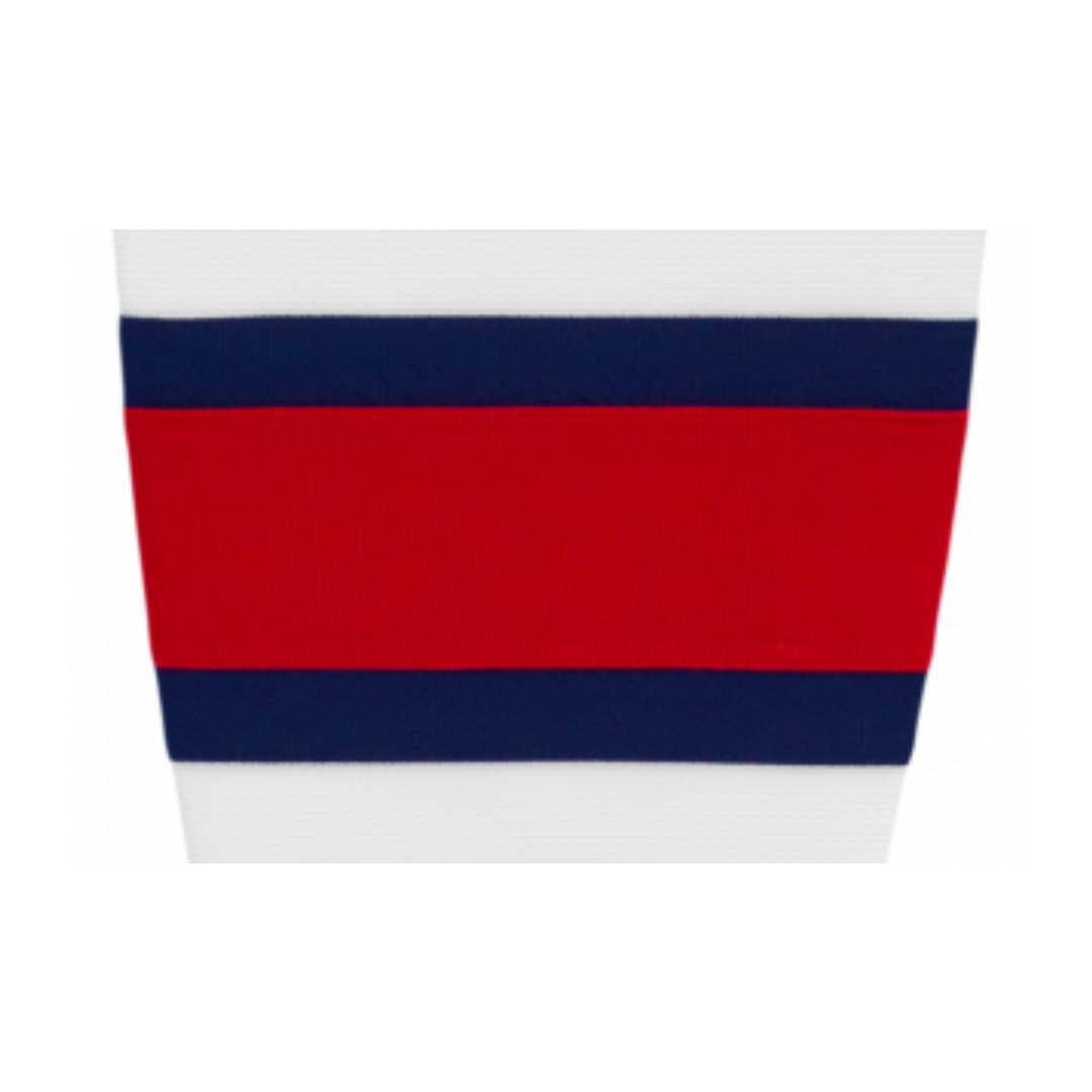 Athletic Knit (AK) HS2100-765 White/Navy/Red Mesh Ice Hockey Socks - PSH Sports