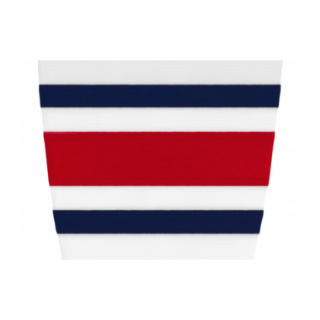Athletic Knit (AK) HS2100-891 2010 Columbus Blue Jackets White Mesh Ice Hockey Socks - PSH Sports