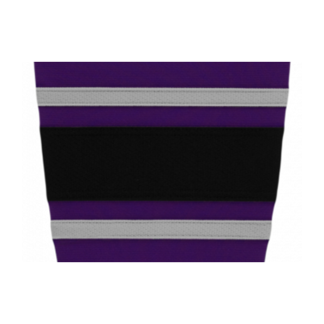 Athletic Knit (AK) HS2100-953 New Los Angeles Kings Third Purple Mesh Ice Hockey Socks - PSH Sports