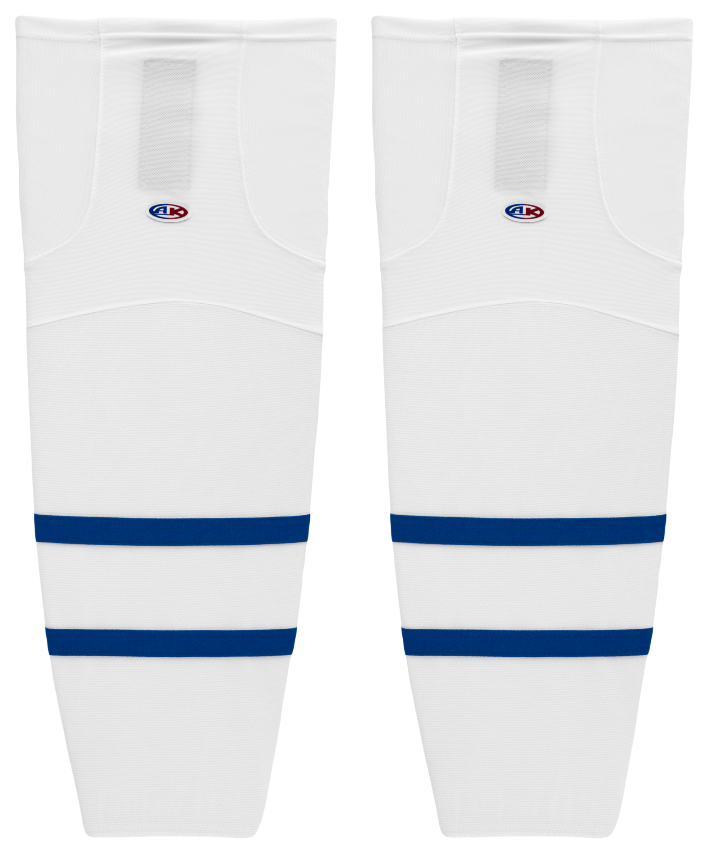 Athletic Knit (AK) HS2100-205 Old Toronto Maple Leafs White Mesh Ice Hockey Socks - PSH Sports
