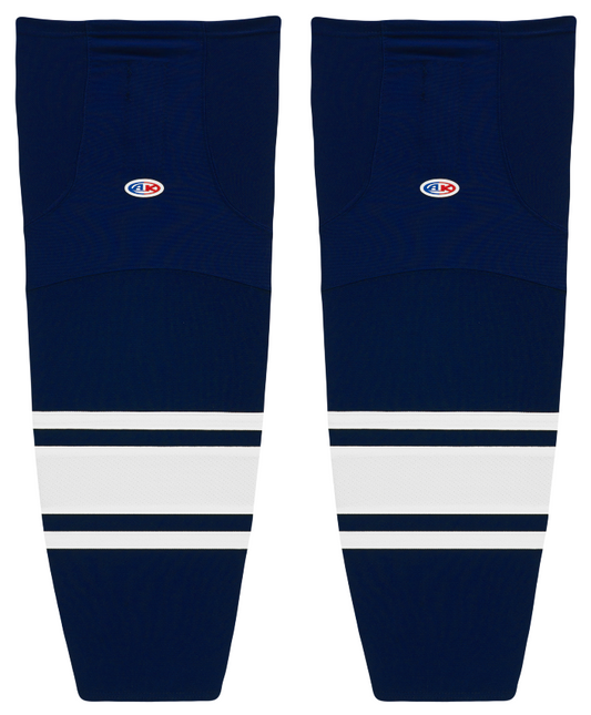 Athletic Knit (AK) HS2100-216 Navy/White Mesh Ice Hockey Socks - PSH Sports