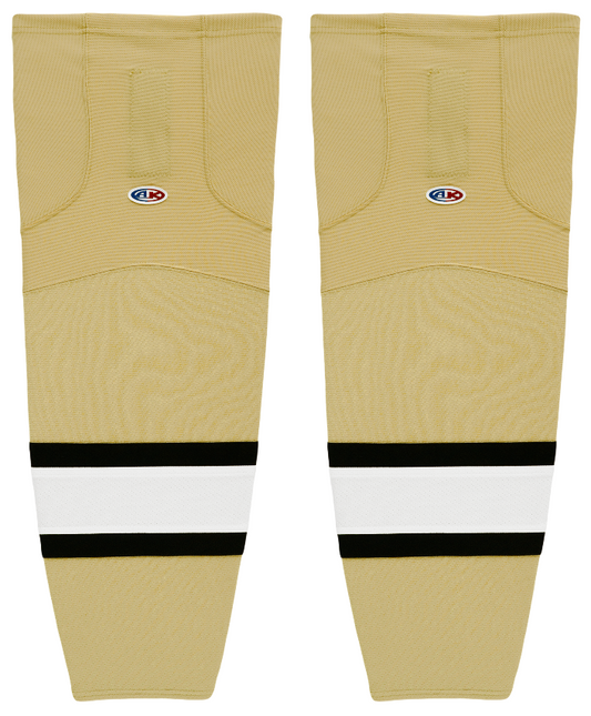 Athletic Knit (AK) HS2100-281 Vegas Gold/Black/White Mesh Ice Hockey Socks - PSH Sports