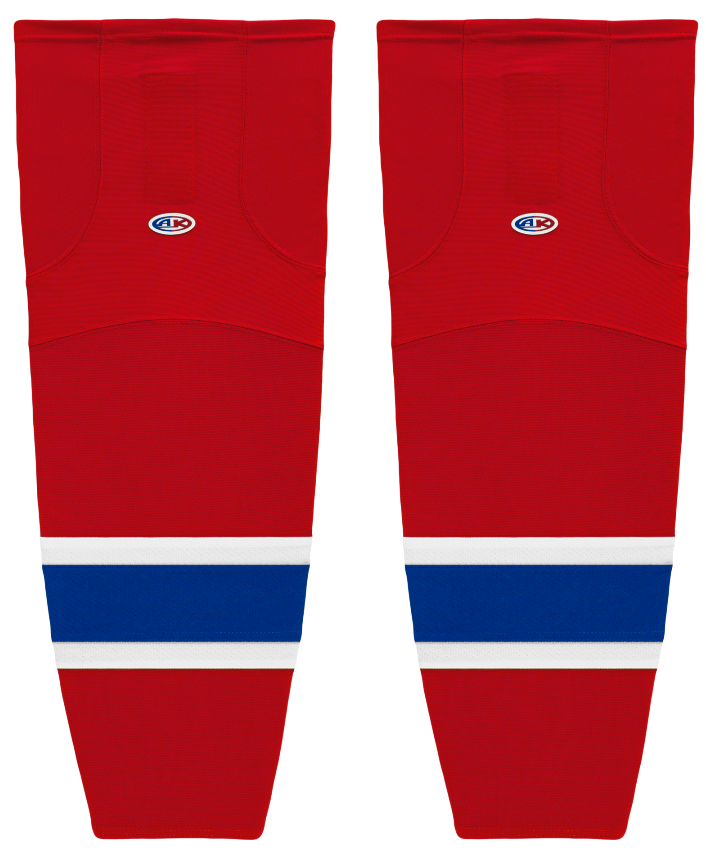 Athletic Knit (AK) HS2100-308 Montreal Canadiens Red Mesh Ice Hockey Socks - PSH Sports