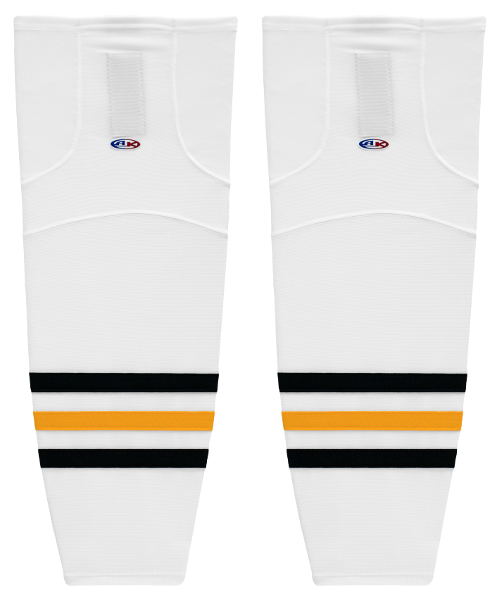 Athletic Knit (AK) HS2100-315 Pittsburgh Penguins White Mesh Ice Hockey Socks - PSH Sports