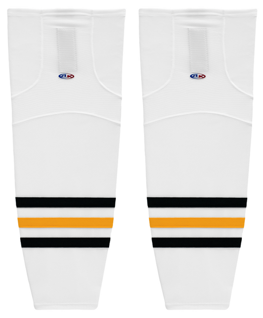 Athletic Knit (AK) HS2100-315 Pittsburgh Penguins White Mesh Ice Hockey Socks - PSH Sports