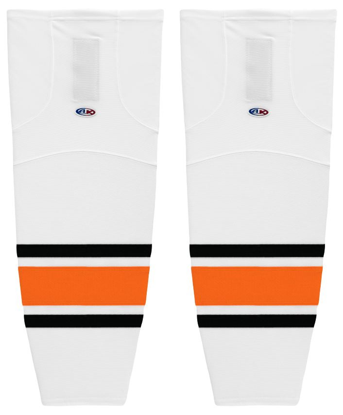 Athletic Knit (AK) HS2100-325 Philadelphia Flyers White Mesh Ice Hockey Socks - PSH Sports