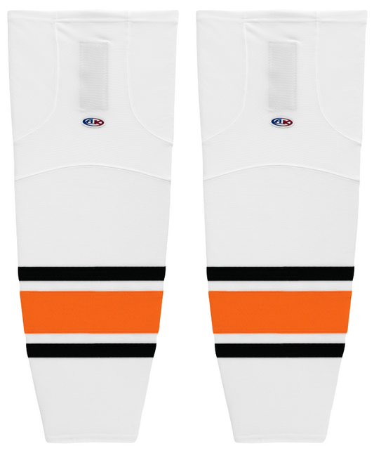 Athletic Knit (AK) HS2100-325 Philadelphia Flyers White Mesh Ice Hockey Socks - PSH Sports