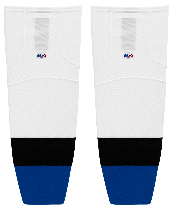 Athletic Knit (AK) HS2100-339 Tampa Bay Lightning White Mesh Ice Hockey Socks - PSH Sports