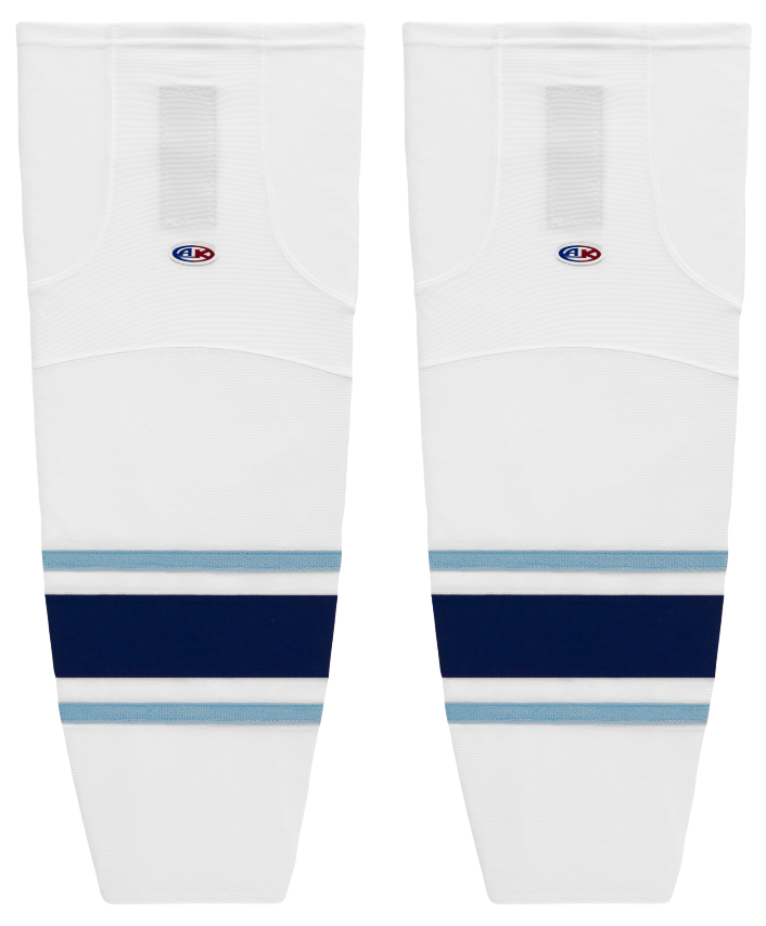 Athletic Knit (AK) HS2100-341 University of Maine Black Bears White Mesh Ice Hockey Socks - PSH Sports