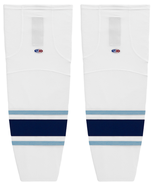 Athletic Knit (AK) HS2100-341 University of Maine Black Bears White Mesh Ice Hockey Socks - PSH Sports
