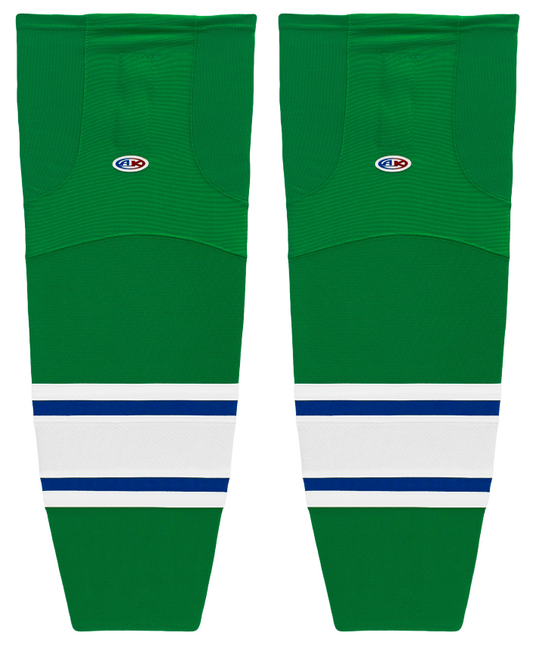 Athletic Knit (AK) HS2100-347 Kelly Green/Royal Blue/White Mesh Ice Hockey Socks - PSH Sports