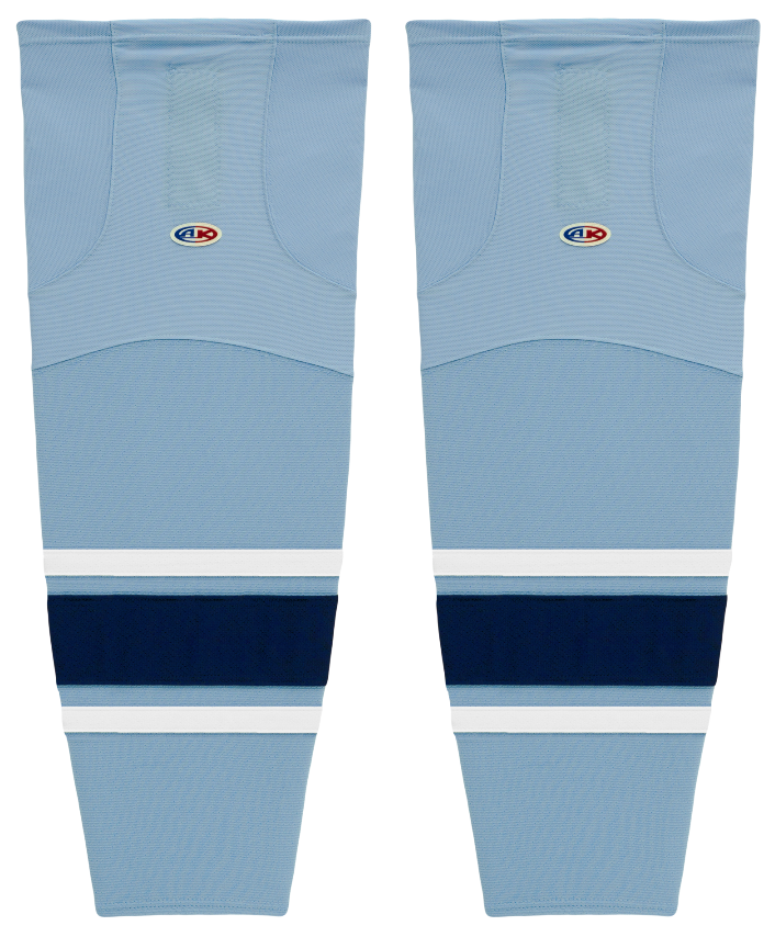 Athletic Knit (AK) HS2100-354 New University of Maine Black Bears Third Powder Blue Mesh Ice Hockey Socks - PSH Sports