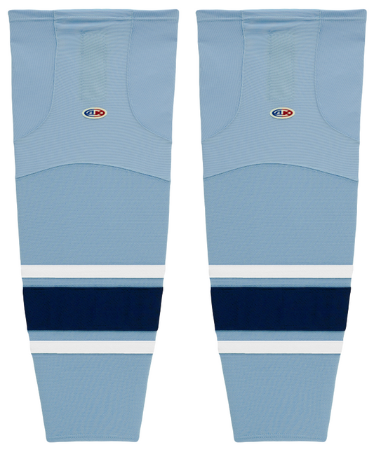 Athletic Knit (AK) HS2100-354 New University of Maine Black Bears Third Powder Blue Mesh Ice Hockey Socks - PSH Sports