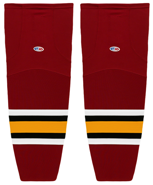 Athletic Knit (AK) HS2100-356 Chicago Wolves Cardinal Red Mesh Ice Hockey Socks - PSH Sports