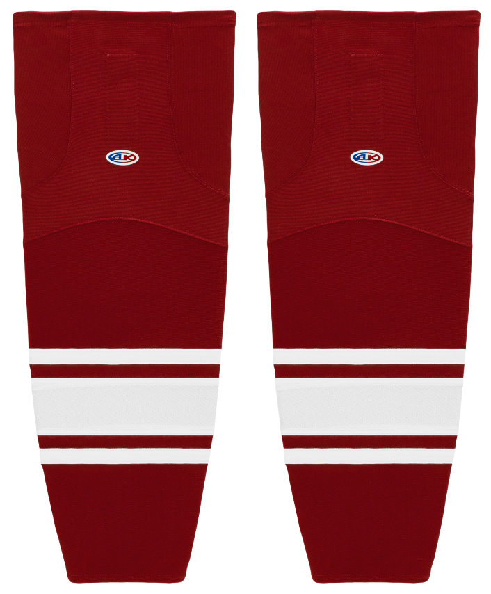 Athletic Knit (AK) HS2100-362 New Phoenix Coyotes AV Red Mesh Ice Hockey Socks - PSH Sports
