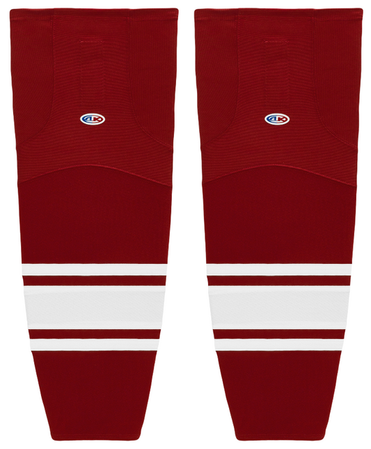 Athletic Knit (AK) HS2100-362 New Phoenix Coyotes AV Red Mesh Ice Hockey Socks - PSH Sports