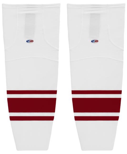 Athletic Knit (AK) HS2100-363 New Phoenix Coyotes White Mesh Ice Hockey Socks - PSH Sports