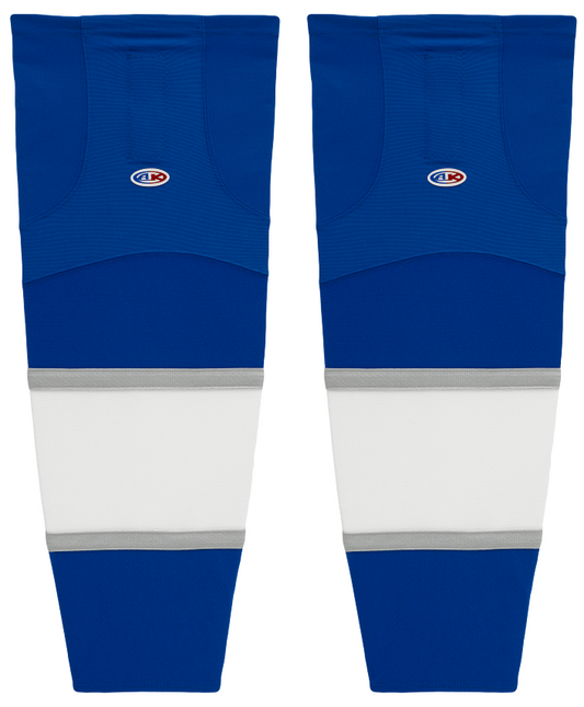 Athletic Knit (AK) HS2100-403 2016 Toronto Maple Leafs Third Royal Blue Mesh Ice Hockey Socks - PSH Sports