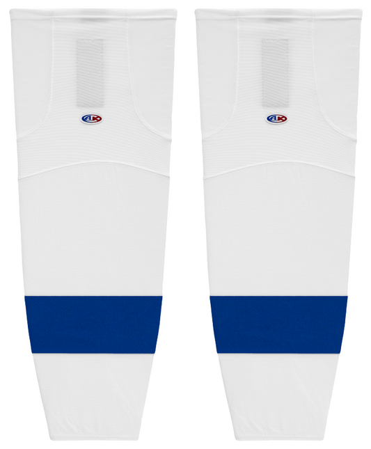 Athletic Knit (AK) HS2100-489 2011 Tampa Bay Lightning White Mesh Ice Hockey Socks - PSH Sports