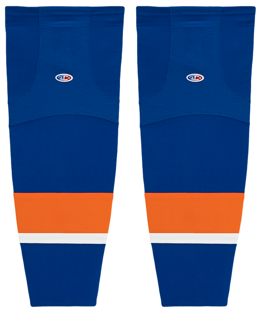 Athletic Knit (AK) HS2100-490 2010 New York Islanders Royal Blue Mesh Ice Hockey Socks - PSH Sports