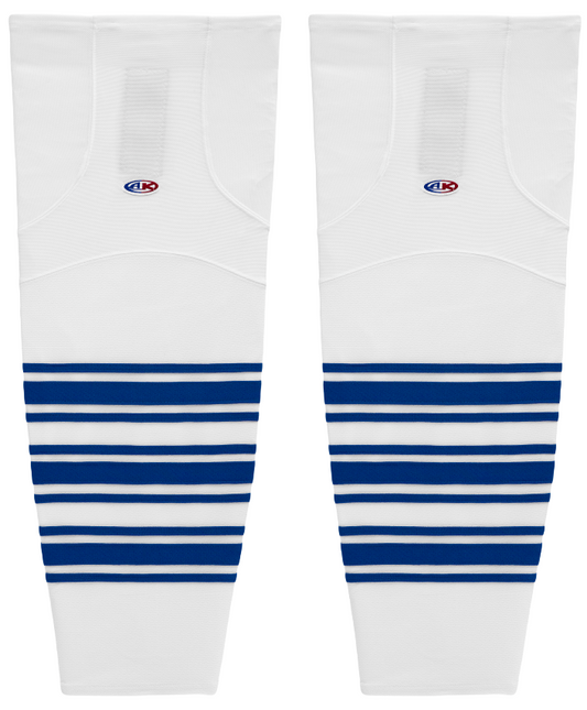 Athletic Knit (AK) HS2100-505 New Toronto Maple Leafs White Mesh Ice Hockey Socks - PSH Sports
